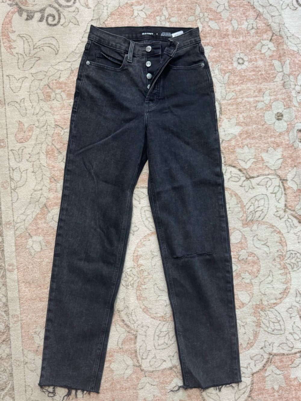 Black High-Rise Straight Women’s Jeans